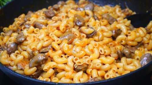 Макароны с куриными сердечками: легкий и сытный ужин без лишних хлопот