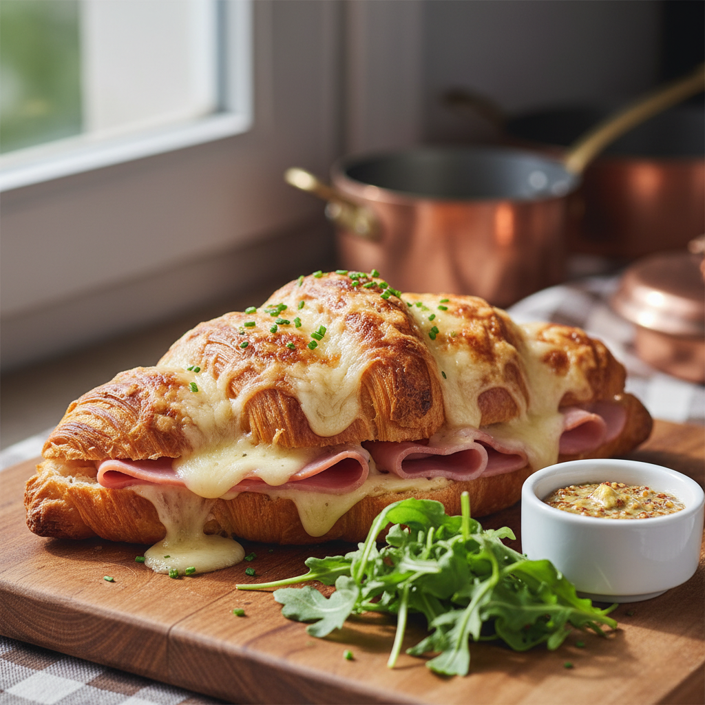 Крок-месье из круассанов: простая идея для быстрым утром