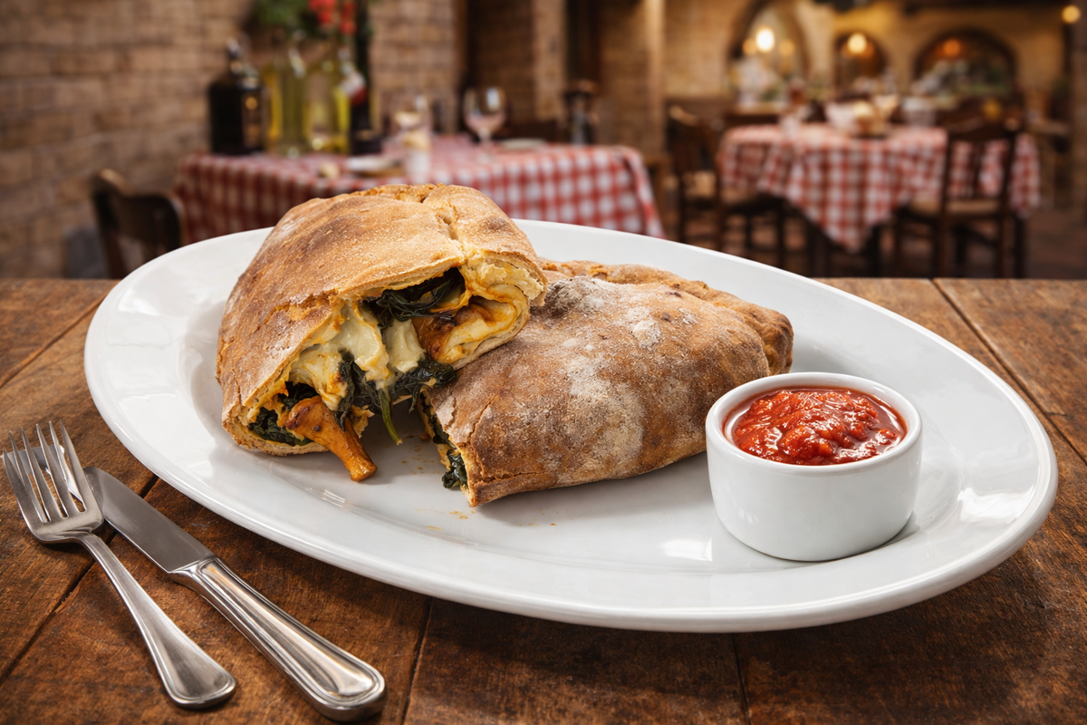 Итальянский вкус: Как сделать кальцоне с грибами и шпинатом