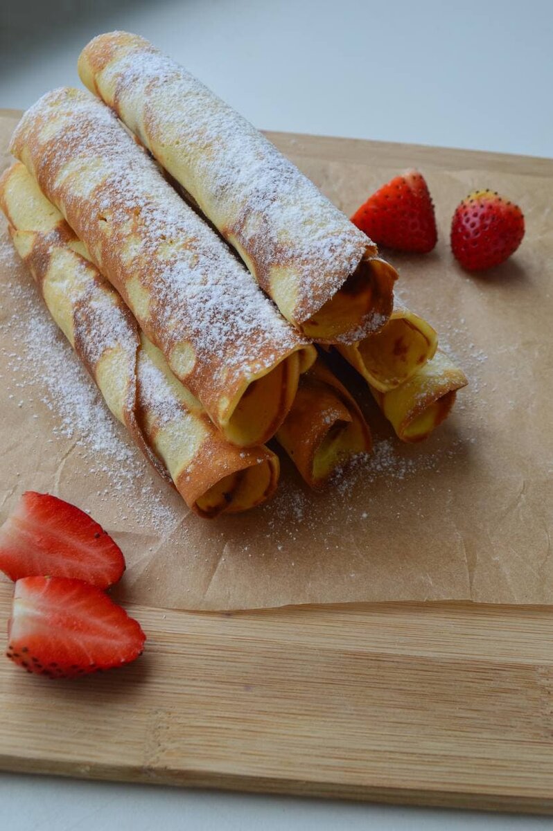 Вкусные вафельные трубочки на сковороде