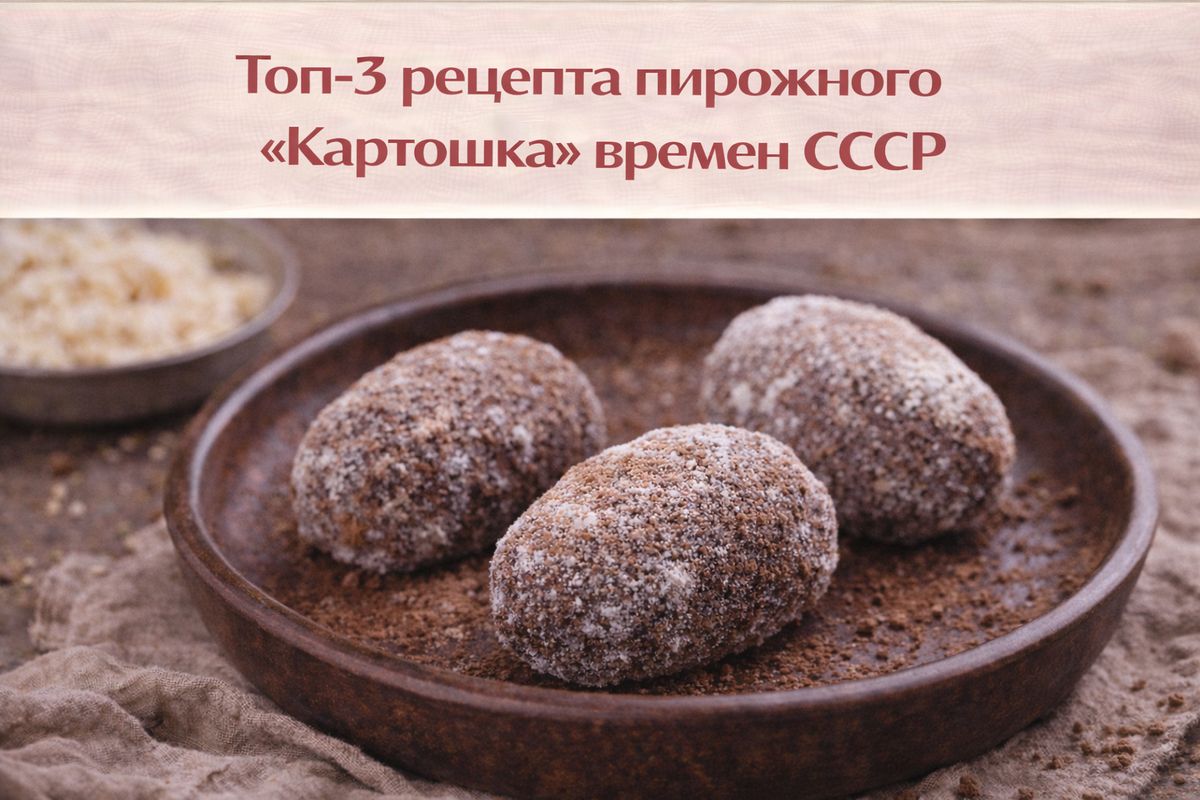 Ностальгия по десертам СССР: три варианта пирожного «Картошка»
